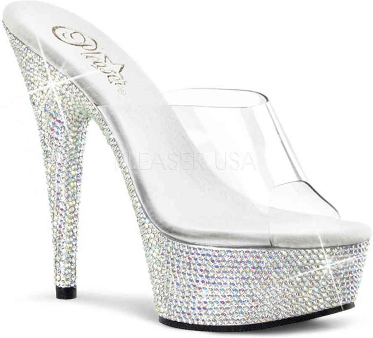 EU 35 = US 5 | BEJEWELED-601DM | 6 Heel, 1 3/4 PF Slide